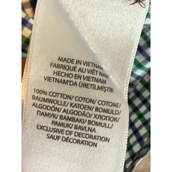 Ralph Lauren Mens Long Sleeve Shirt Size L Blue Green Button Down Blue Label - Picture 10 of 11